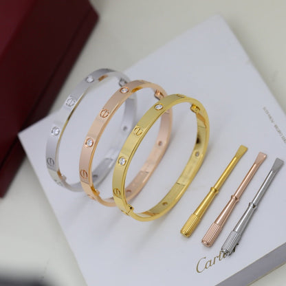 [Love's Uplift]LOVE BRACELET 6.1MM 4 DIAMONDS