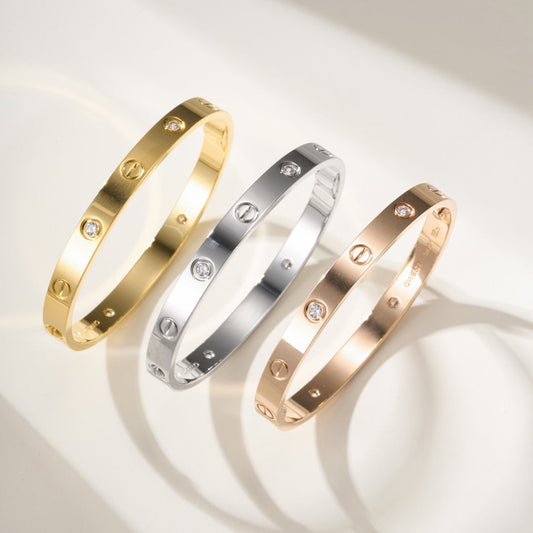 [Love's Uplift]LOVE BRACELET 6.1MM 4 DIAMONDS