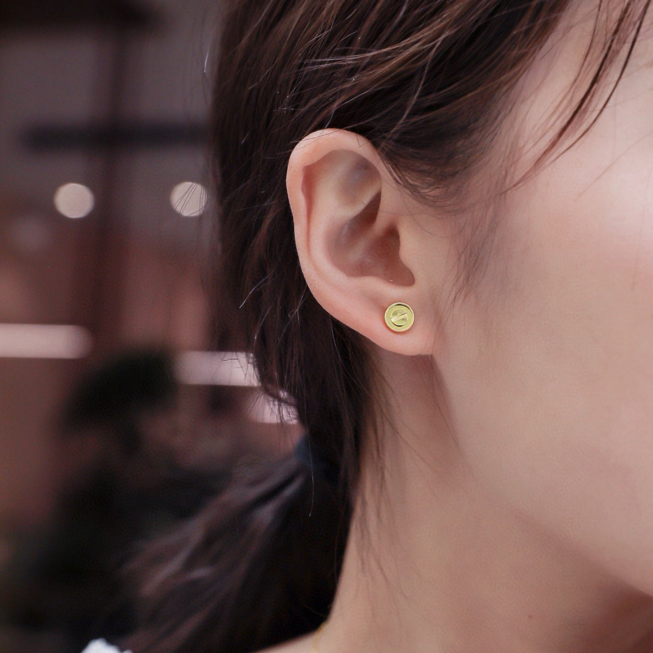 [Love's Uplift]LOVE EARRINGS 7.2MM