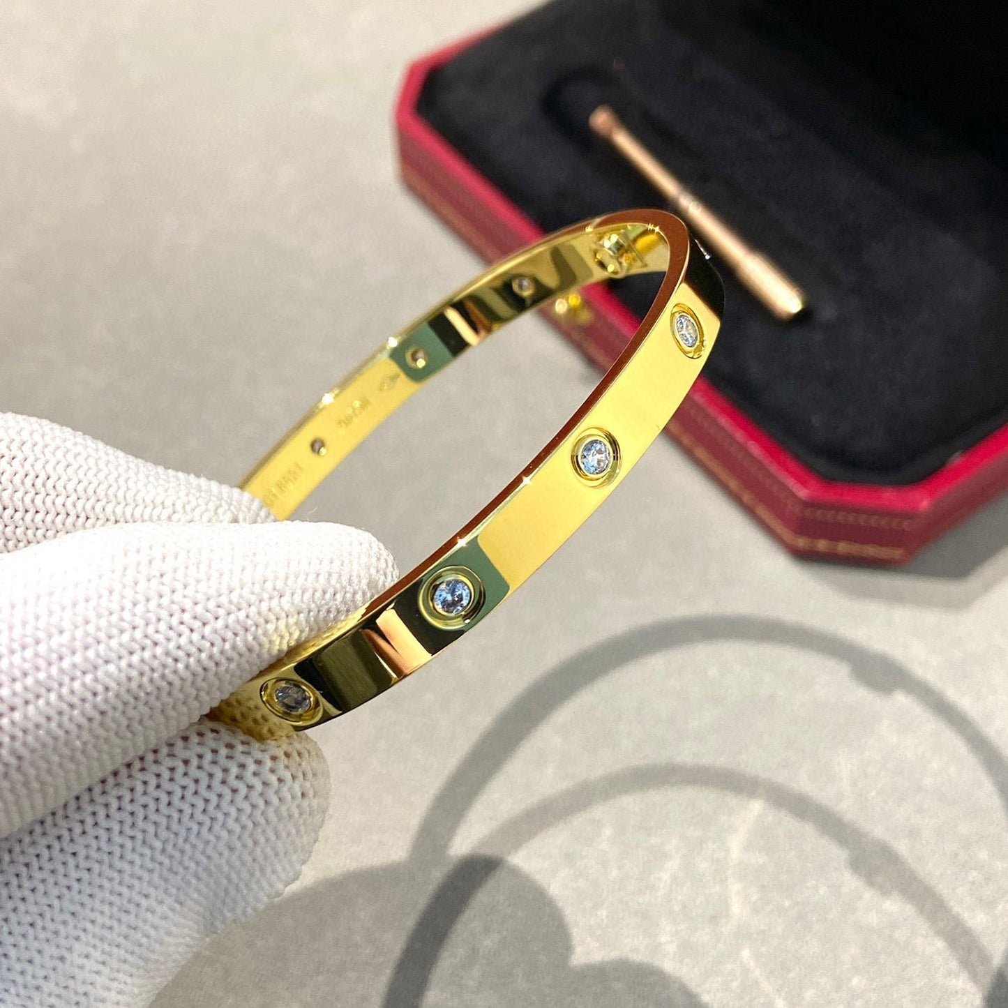 [Love's Uplift]LOVE BRACELET 6.1MM 10 DIAMONDS