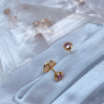 [Love's Uplift]DAMOUR PING DIAMOND EARRINGS