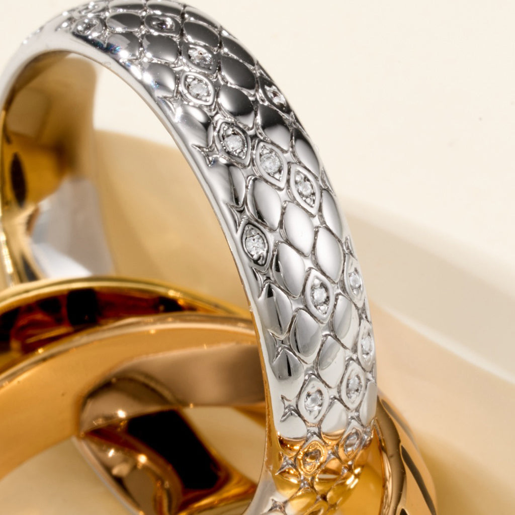 [Love's Uplift Jewelry] TRINITY  RING LEOPARD PRINT