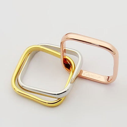 [Love's Uplift Jewelry] TRINITY 3.5MM CUSHION RING COLLECTION