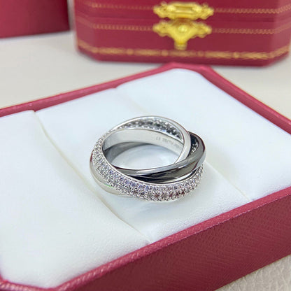 [Love's Uplift]TRINITY 3.2MM RING BLACK CERAMIC