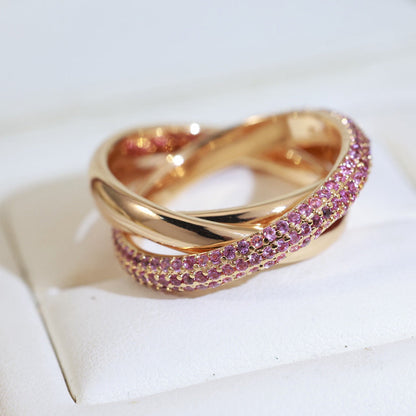 [Love's Uplift]TRINITY 3.2MM RING PINK DIAMOND