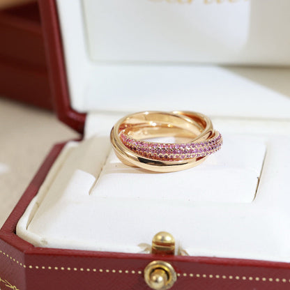 [Love's Uplift]TRINITY 3.2MM RING PINK DIAMOND