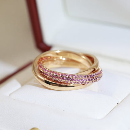 [Love's Uplift]TRINITY 3.2MM RING PINK DIAMOND