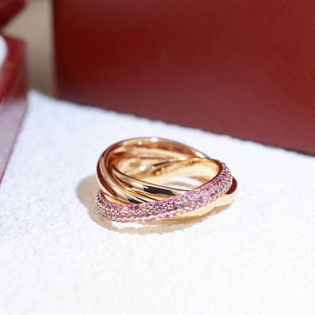 [Love's Uplift]TRINITY 3.2MM RING PINK DIAMOND