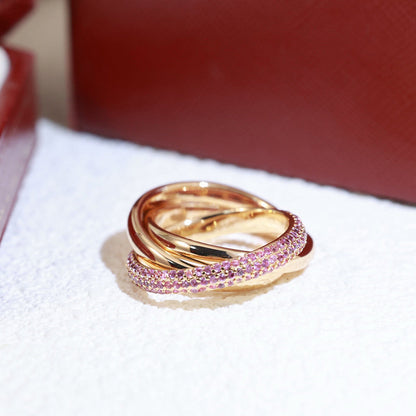 [Love's Uplift]TRINITY 3.2MM RING PINK DIAMOND