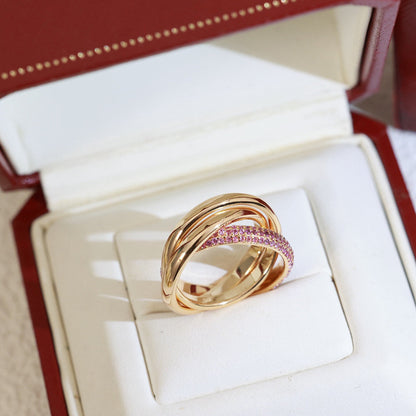 [Love's Uplift]TRINITY 3.2MM RING PINK DIAMOND