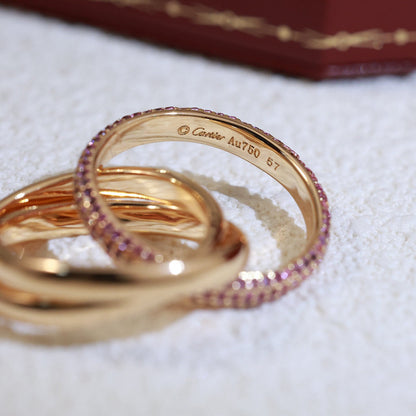 [Love's Uplift]TRINITY 3.2MM RING PINK DIAMOND