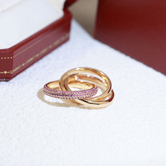 [Love's Uplift]TRINITY 3.2MM RING PINK DIAMOND
