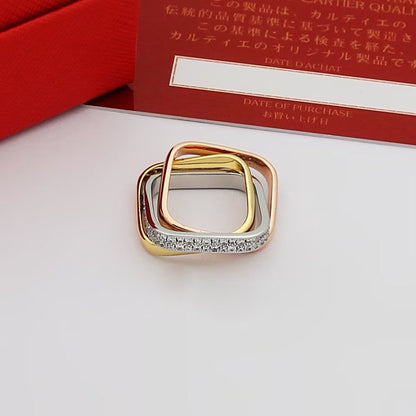 [Love's Uplift Jewelry] TRINITY 3.5MM CUSHION RING COLLECTION