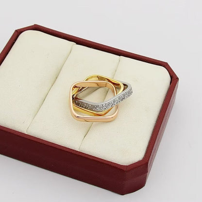 [Love's Uplift Jewelry] TRINITY 3.5MM CUSHION RING COLLECTION