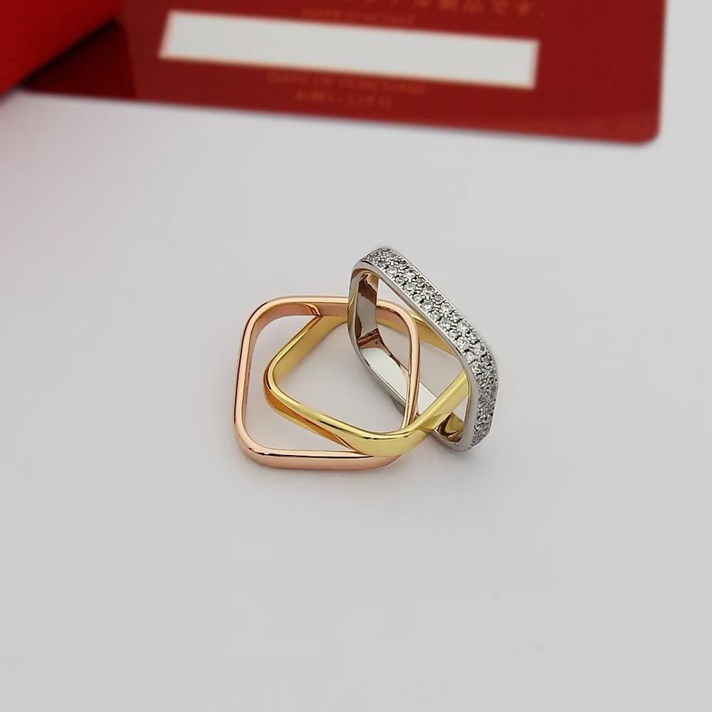 [Love's Uplift Jewelry] TRINITY 3.5MM CUSHION RING COLLECTION
