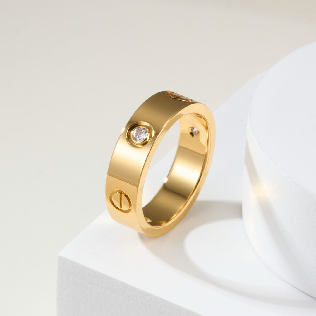[Love's Uplift]LOVE 4MM 1 DIAMOND RING