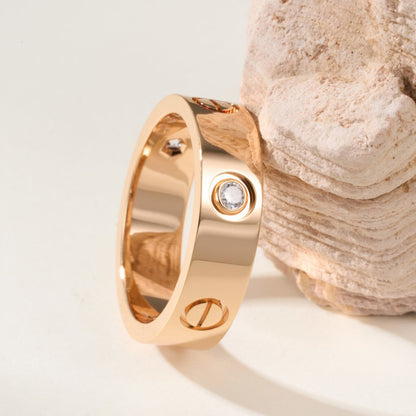 [Love's Uplift]LOVE 4MM 1 DIAMOND RING