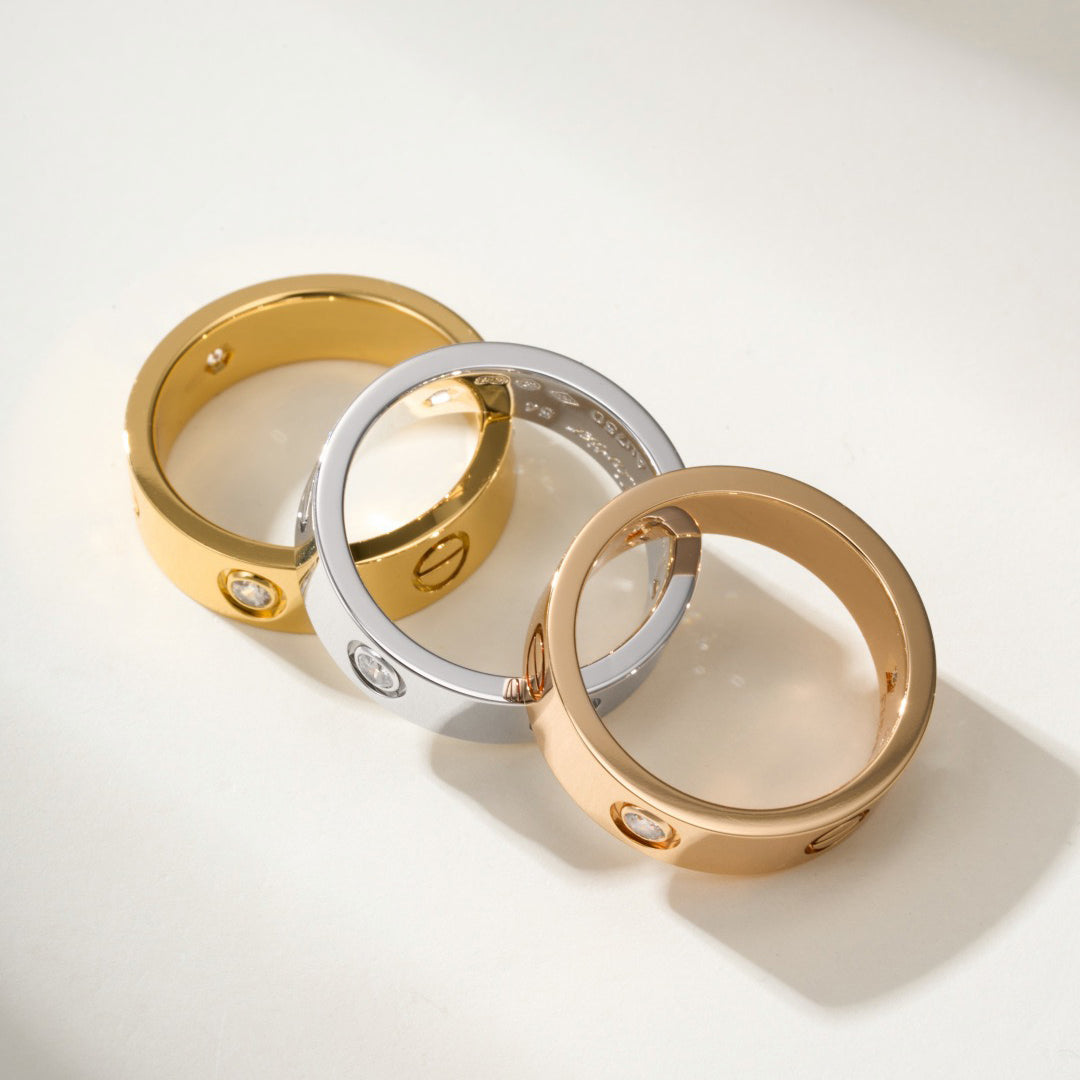 [Love's Uplift]LOVE 4MM 1 DIAMOND RING