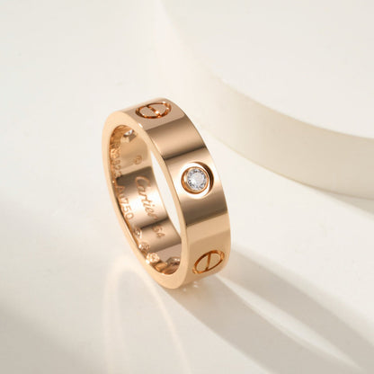 [Love's Uplift]LOVE 4MM 1 DIAMOND RING