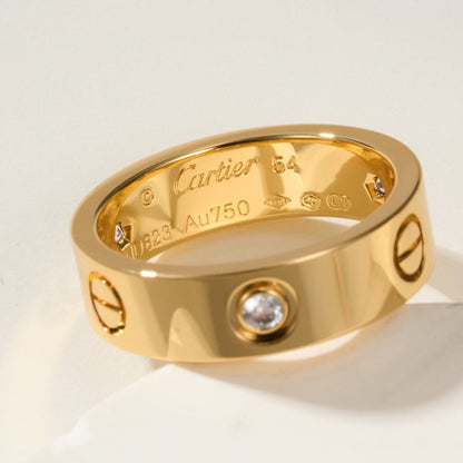 [Love's Uplift]LOVE 4MM 1 DIAMOND RING