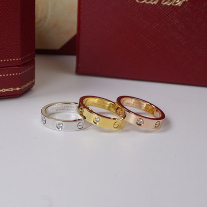 [Love's Uplift]LOVE 4MM 1 DIAMOND RING