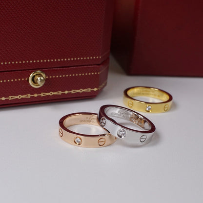 [Love's Uplift]LOVE 4MM 1 DIAMOND RING