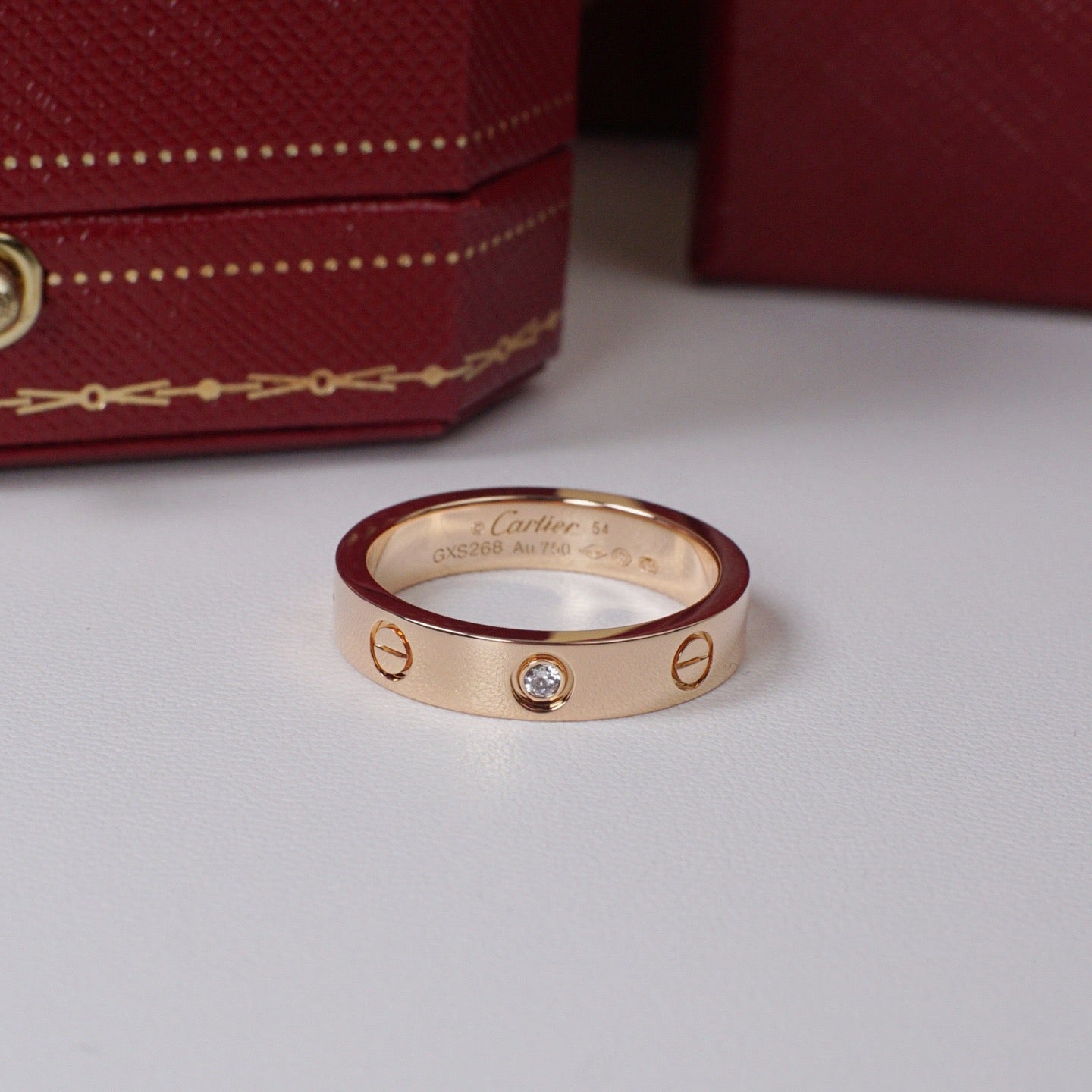 [Love's Uplift]LOVE 4MM 1 DIAMOND RING