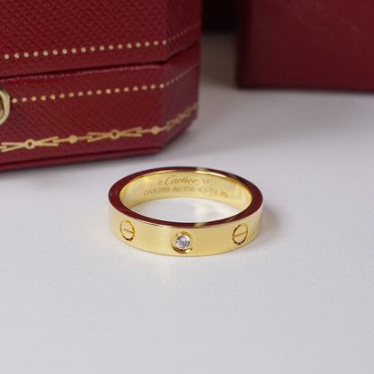 [Love's Uplift]LOVE 4MM 1 DIAMOND RING