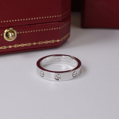 [Love's Uplift]LOVE 4MM 1 DIAMOND RING