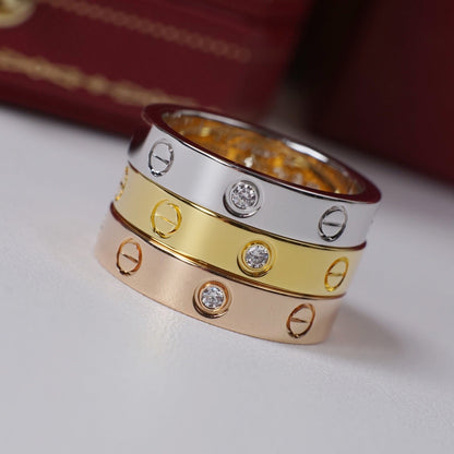 [Love's Uplift]LOVE 4MM 1 DIAMOND RING