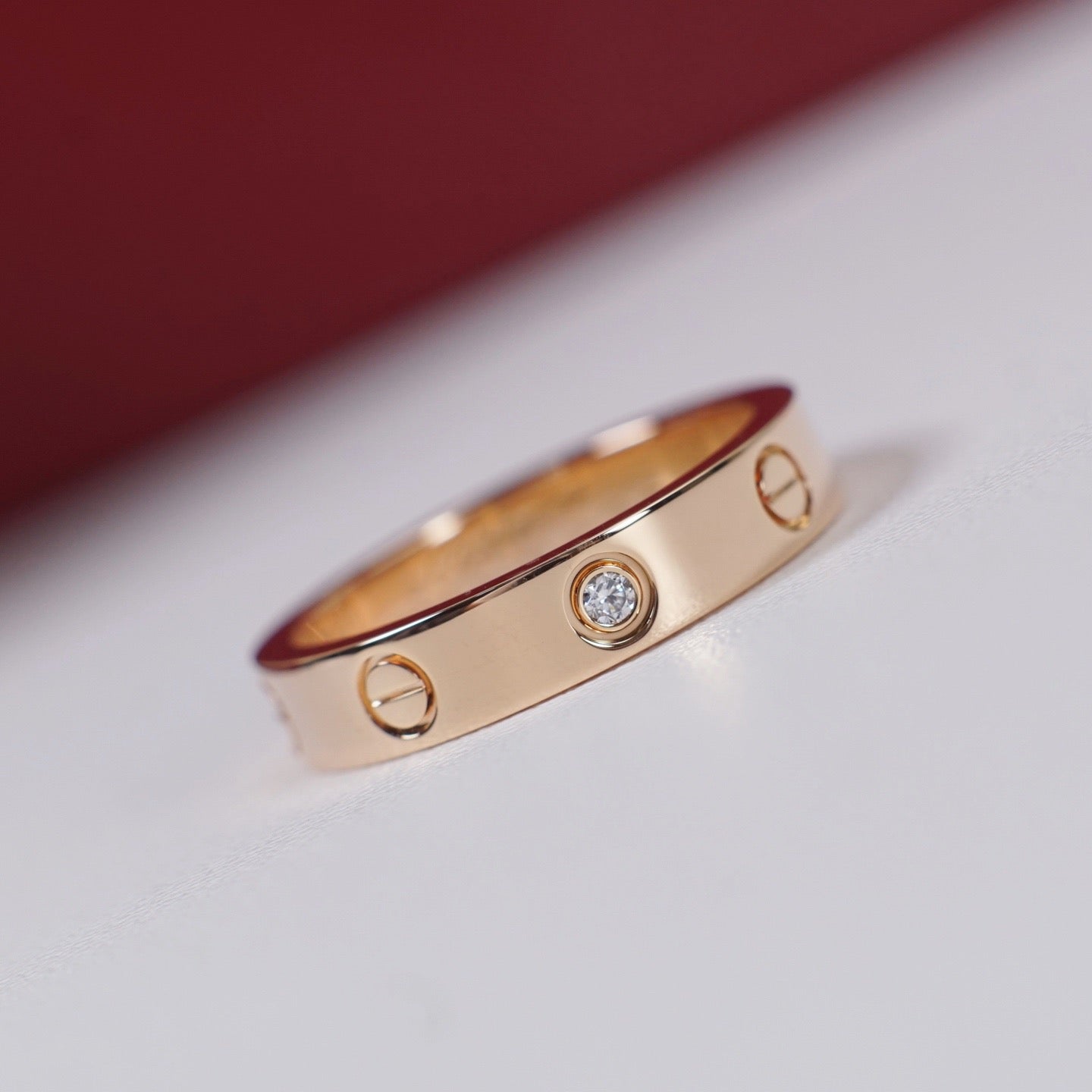 [Love's Uplift]LOVE 4MM 1 DIAMOND RING