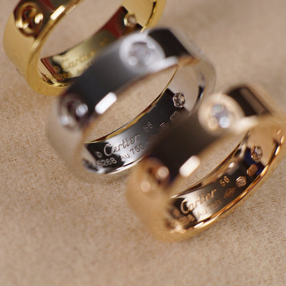 [Love's Uplift]LOVE 5.5MM 3 DIAMOND RING