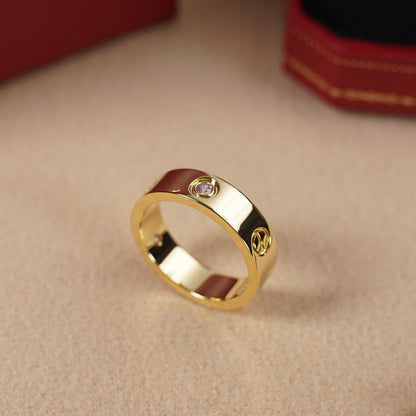 [Love's Uplift]LOVE 5.5MM 3 DIAMOND RING