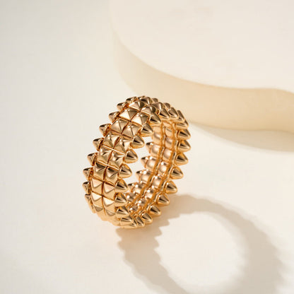 [Love's Uplift]CLASH 9.2MM DOUBLE ROW RING