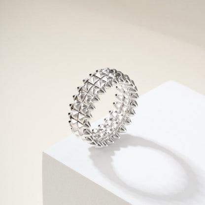 [Love's Uplift]CLASH 9.2MM DOUBLE ROW RING