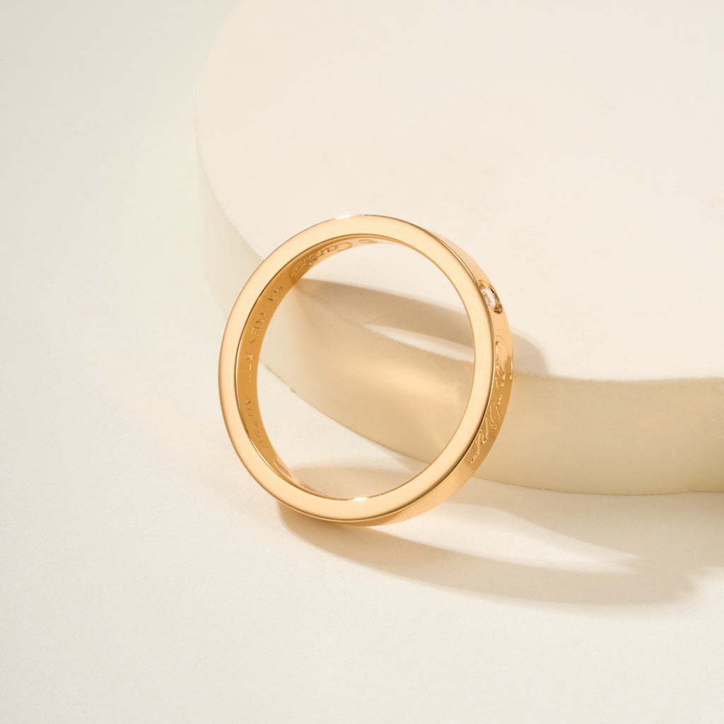 [Love's Uplift]LOVE RING 4MM 1 DIAMOND