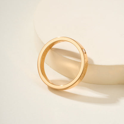 [Love's Uplift]LOVE RING 4MM 1 DIAMOND