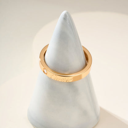 [Love's Uplift]LOVE RING 4MM 1 DIAMOND