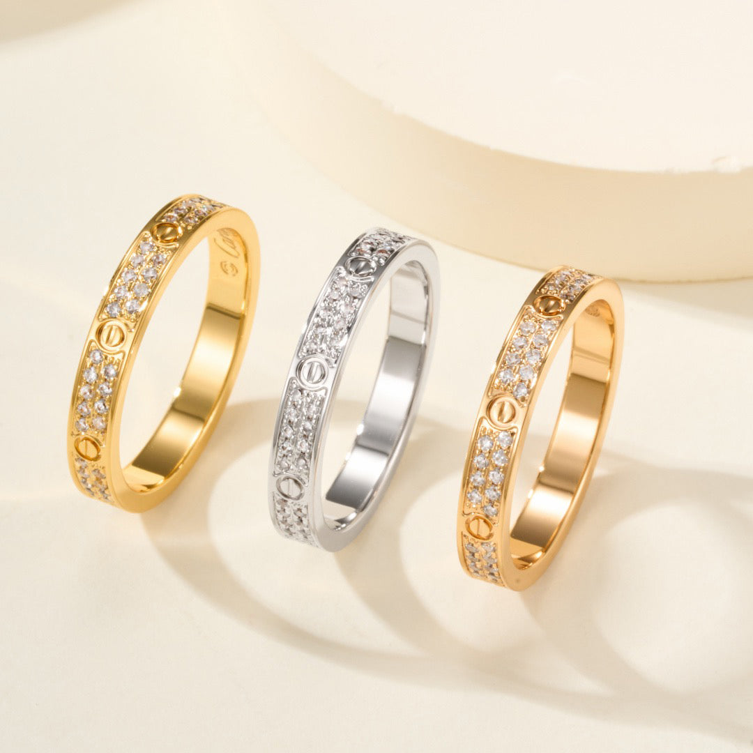 [Love's Uplift]LOVE RING 2.65MM DIAMOND