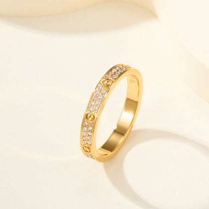 [Love's Uplift]LOVE RING 2.65MM DIAMOND