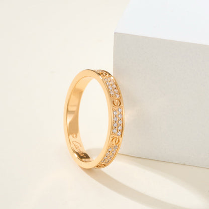 [Love's Uplift]LOVE RING 2.65MM DIAMOND