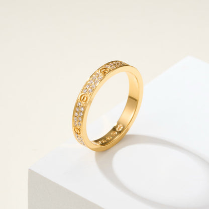 [Love's Uplift]LOVE RING 2.65MM DIAMOND