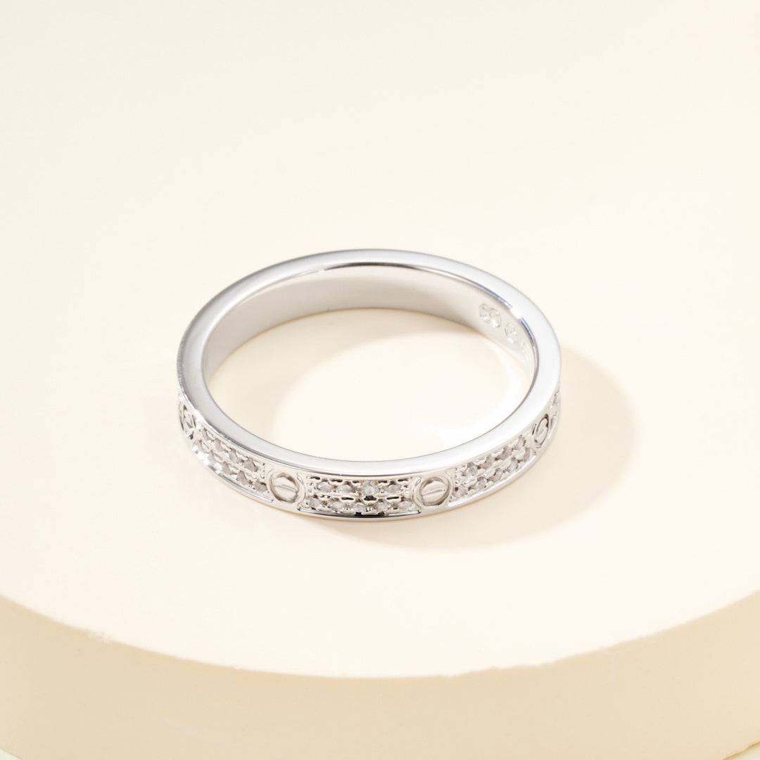 [Love's Uplift]LOVE RING 2.65MM DIAMOND