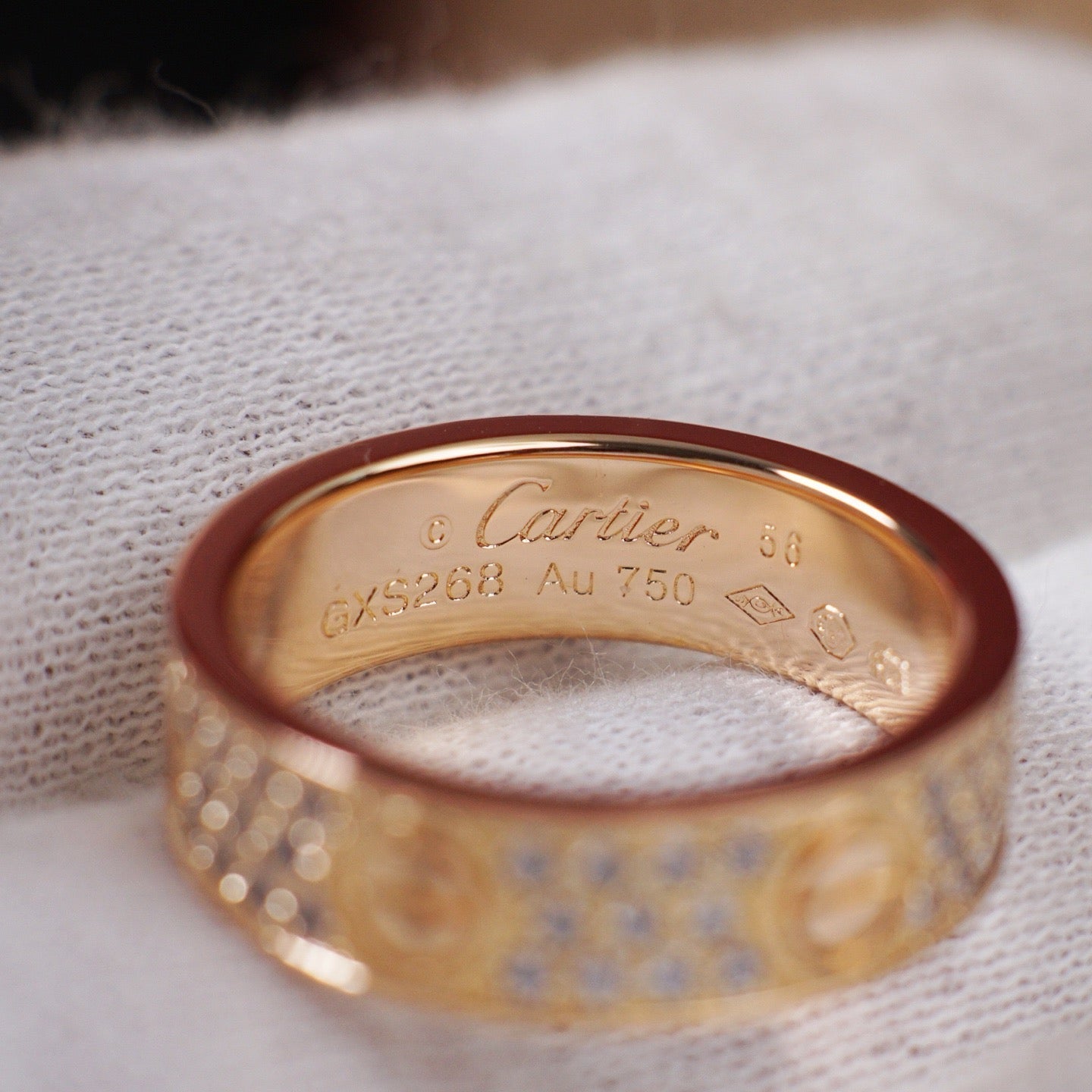 [Love's Uplift]LOVE RING 5.5MM DIAMONDS PAVED