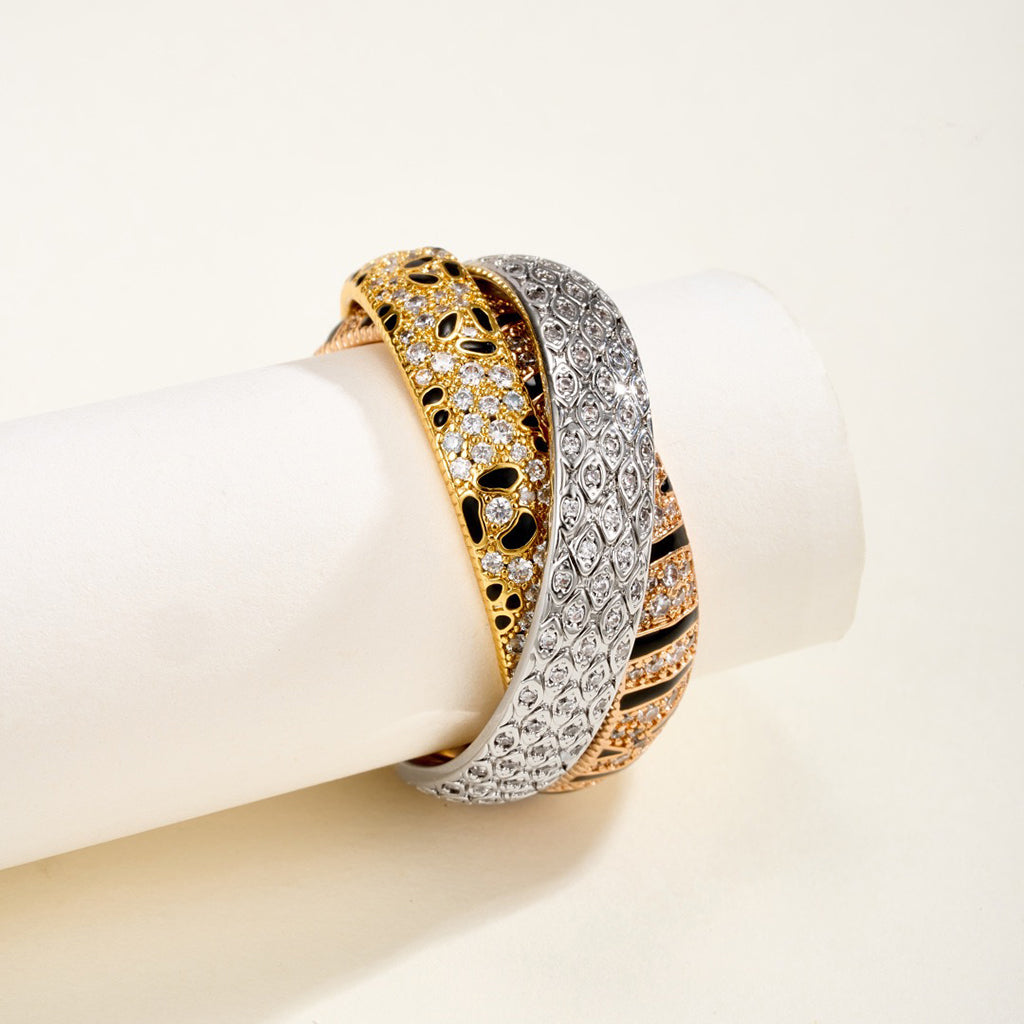 [Love's Uplift Jewelry] TRINITY  RING LEOPARD PRINT