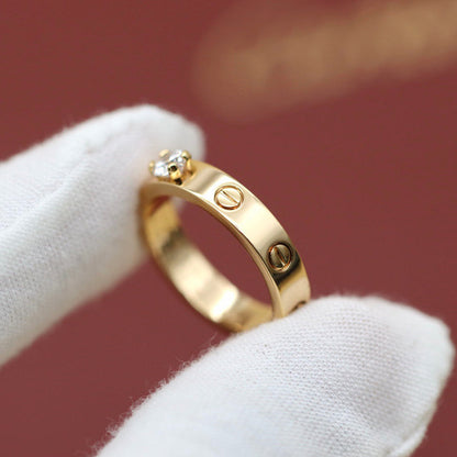 [Love's Uplift]LOVE RING 3.6MM 1 BIG DIAMOND