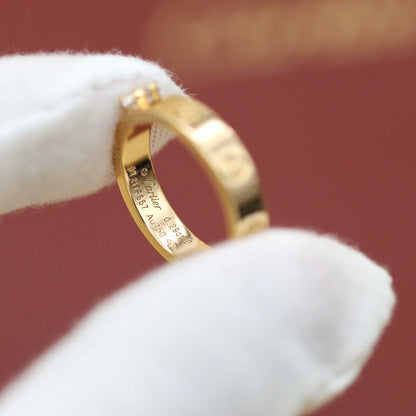 [Love's Uplift]LOVE RING 3.6MM 1 BIG DIAMOND