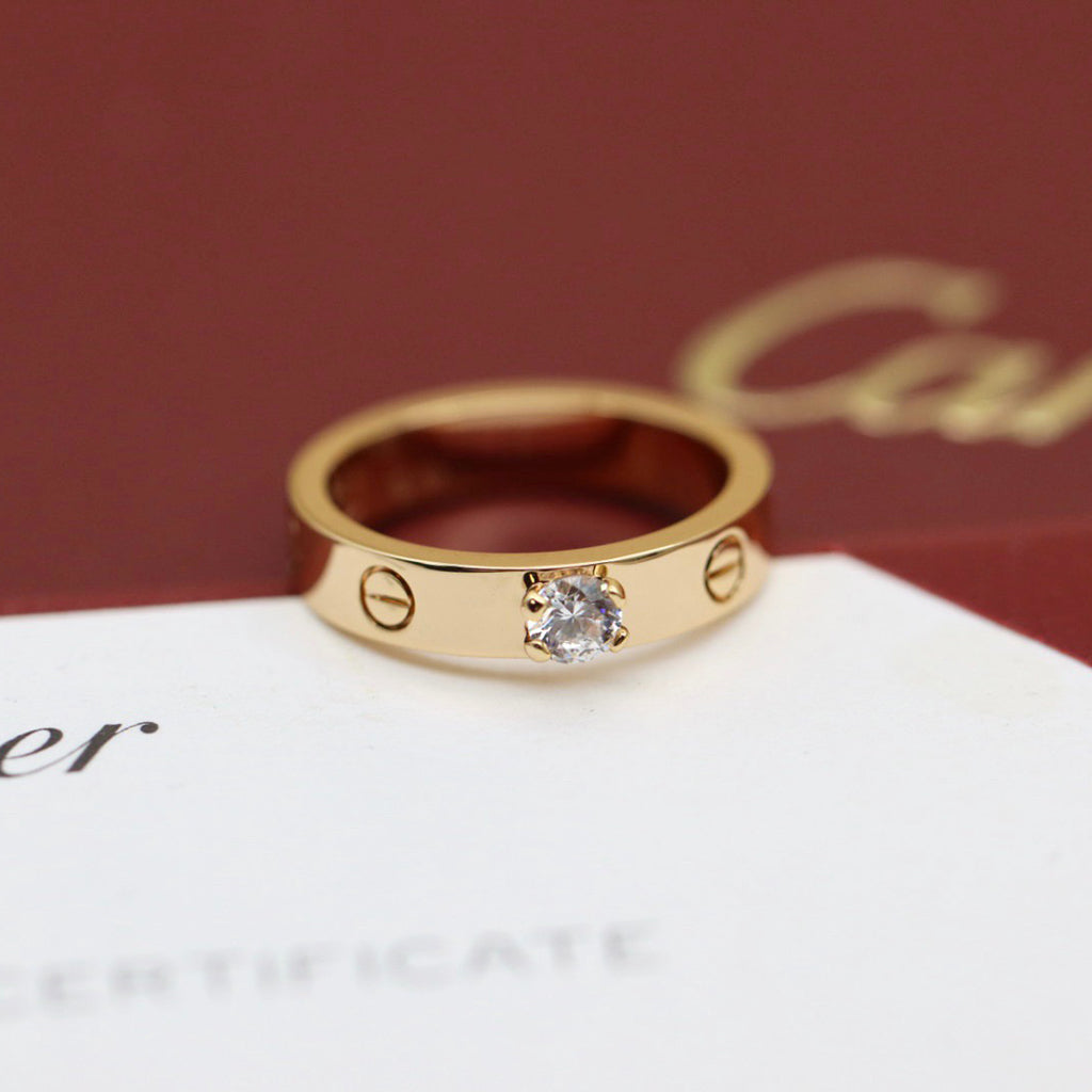 [Love's Uplift]LOVE RING 3.6MM 1 BIG DIAMOND