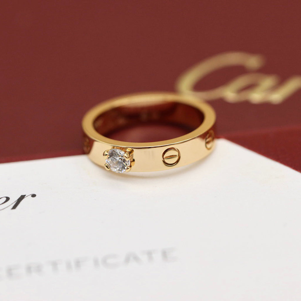 [Love's Uplift]LOVE RING 3.6MM 1 BIG DIAMOND