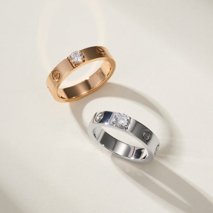 [Love's Uplift]LOVE RING 3.6MM 1 BIG DIAMOND